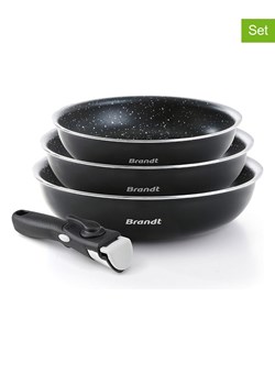 Brandt 4-częściowy zestaw w kolorze czarnym ze sklepu Limango Polska w kategorii Garnki - zdjęcie 189381711