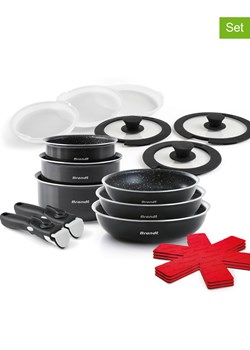 Brandt 17-częściowy zestaw w kolorze czarnym ze sklepu Limango Polska w kategorii Garnki - zdjęcie 189381811