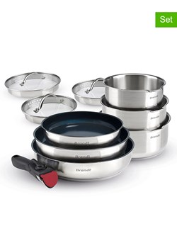 Brandt 10-częściowy zestaw w kolorze srebrno-czarnym ze sklepu Limango Polska w kategorii Garnki - zdjęcie 189381941