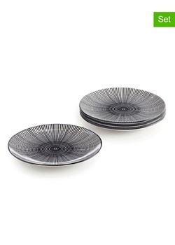 Brandt Talerze deserowe (4 szt.) w kolorze biało-czarnym - Ø 19,2 cm ze sklepu Limango Polska w kategorii Naczynia - zdjęcie 189382110