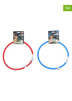 Edco Obroże LED (2 szt.) w kolorze czerwono-niebieskim - (produkt niespodzianka) ze sklepu Limango Polska w kategorii Dla zwierząt - zdjęcie 189382240