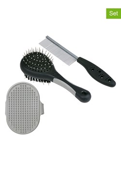 Edco 3-częściowy zestaw w kolorze szarym do pielęgnacji sierści ze sklepu Limango Polska w kategorii Dla zwierząt - zdjęcie 189382634