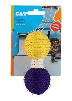 Edco Grzechotka w kolorze niebiesko-żółtym dla kota - dł. 11 cm ze sklepu Limango Polska w kategorii Dla zwierząt - zdjęcie 189382831