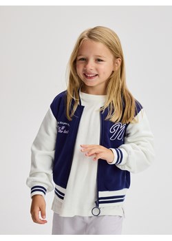 Reserved - Rozpinana bluza bomberka - granatowy ze sklepu Reserved w kategorii Bluzy dziewczęce - zdjęcie 189383383