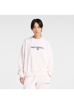 Bluza damska New Balance WT61S0S9AAA – różowa ze sklepu New Balance Poland w kategorii Bluzy damskie - zdjęcie 189383582