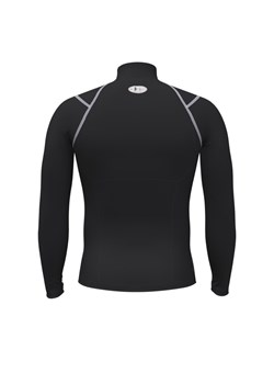 Męski longsleeve treningowy Under Armour UA HG Elite Comp Mock LS - czarny ze sklepu Sportstylestory.com w kategorii T-shirty męskie - zdjęcie 189383820