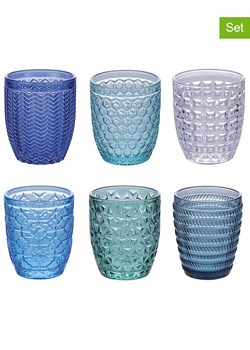 Villa d´Este Szklanki (6 szt.) "Ocean" w kolorze niebieskim - 320 ml ze sklepu Limango Polska w kategorii Naczynia - zdjęcie 189384884