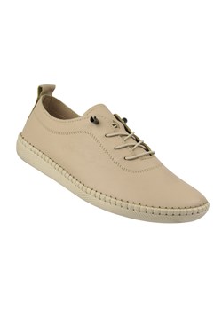 Wygodne półbuty damskie w sportowym stylu beżowe Nika Komfort 0290-2023 ze sklepu ulubioneobuwie w kategorii Półbuty damskie - zdjęcie 189385250