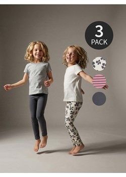 Sinsay - Legginsy ze wzorkiem 3 pack - wielobarwny ze sklepu Sinsay w kategorii Spodnie dziewczęce - zdjęcie 189385714