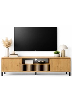 Rtv szafka na nóżkach dąb artisan E8-B22 ze sklepu Edinos.pl w kategorii Szafki RTV - zdjęcie 189385763