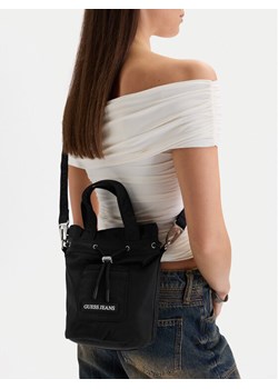 Torebka Guess Jeans CWBEO-GUESS-XC-006-09 Czarny ze sklepu eobuwie.pl w kategorii Torebki worki - zdjęcie 189385810