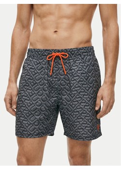 Guess Szorty kąpielowe F6GT27 WG2A2 Szary Regular Fit ze sklepu MODIVO w kategorii Kąpielówki - zdjęcie 189390781