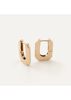 Kolczyki małe prostokąty - srebro 925 w złotym pokryciu ze sklepu GIORRE w kategorii Kolczyki - zdjęcie 189391451