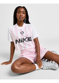 NIKE T-SHIRT FTB STRPE CRP JRSY PNK/WH ze sklepu JD Sports  w kategorii Bluzki damskie - zdjęcie 189391712