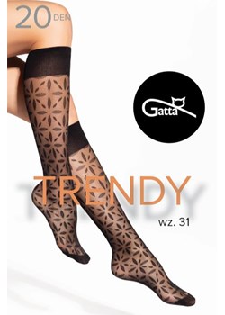 Gatta Trendyline 30 podkolanówki z wzmocnionymi palcami nero ze sklepu kontri.pl w kategorii Podkolanówki - zdjęcie 189392131