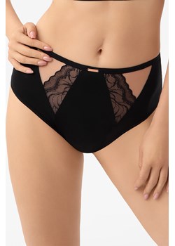 Gorsenia F003 Joy figi wysokie z koronkowymi wstawkami czarny ze sklepu kontri.pl w kategorii Majtki damskie - zdjęcie 189392133