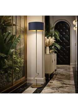 Designerska lampa stojąca na przedpokój JERSEY GOLD ze złotym wykończeniem ze sklepu Lysne w kategorii Lampy podłogowe - zdjęcie 189392332