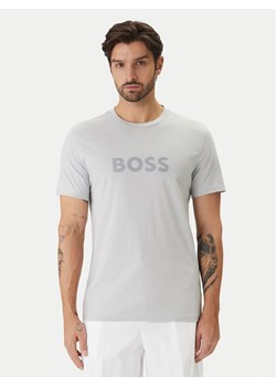 BOSS T-Shirt 50491706 Szary Regular Fit ze sklepu MODIVO w kategorii T-shirty męskie - zdjęcie 189393034