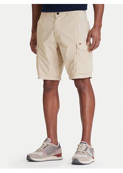 Napapijri Szorty materiałowe Noto 2.0 NP0A4HOQ Beżowy Regular Fit ze sklepu MODIVO w kategorii Spodenki męskie - zdjęcie 189393080