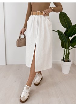 spódnica sztruksowa tibes biała one size ze sklepu UBRA w kategorii Spódnice - zdjęcie 189393951