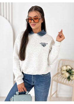 bluza lovelly szara one size ze sklepu UBRA w kategorii Bluzy damskie - zdjęcie 189393993
