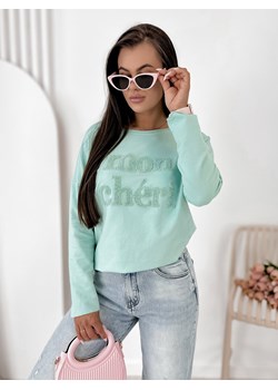 bluzka moncheri miętowa one size ze sklepu UBRA w kategorii Bluzki damskie - zdjęcie 189394101