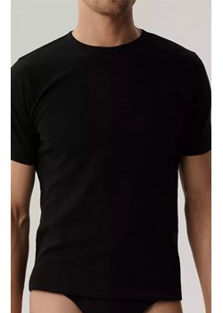 Atlantic bawełniany t-shirt męski BMV-048-CZARNY, Kolor czarny, Rozmiar S, ATLANTIC ze sklepu Intymna w kategorii T-shirty męskie - zdjęcie 189394191
