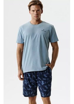 Bawełniana piżama męska dwuczęściowa NMP-399-NIEJ_DEN, Kolor niebieski-wzór, Rozmiar S, ATLANTIC ze sklepu Intymna w kategorii Piżamy męskie - zdjęcie 189394252