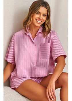 Doctor Nap rozpinana piżama damska w paski PM.7425.MIAMI_PINK, Kolor różowy, Rozmiar S, Doctor Nap ze sklepu Intymna w kategorii Piżamy damskie - zdjęcie 189394321