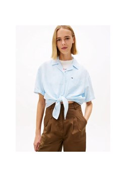 Tommy Jeans Lniana koszula | Cropped Fit ze sklepu Gomez Fashion Store w kategorii Koszule damskie - zdjęcie 189395282