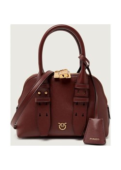 Pinko Skórzany kuferek BOWLING BAG ZIP MINI ze sklepu Gomez Fashion Store w kategorii Kuferki - zdjęcie 189395283
