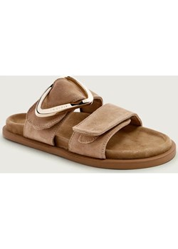 INUIKII Klapki DREAMER BUCKLE | zamsz ze sklepu Gomez Fashion Store w kategorii Klapki damskie - zdjęcie 189395323