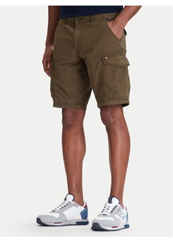 Napapijri Szorty materiałowe Noto 2.0 NP0A4HOQ Zielony Regular Fit ze sklepu MODIVO w kategorii Spodenki męskie - zdjęcie 189395434