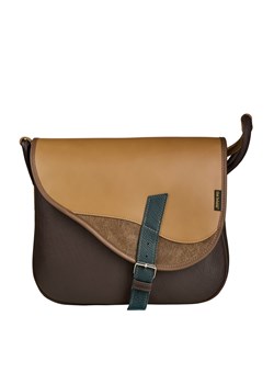-brązowa torebka damska skórzana Freshman na ramię listonoszka ze sklepu Słoń Torbalski w kategorii Listonoszki - zdjęcie 189395752