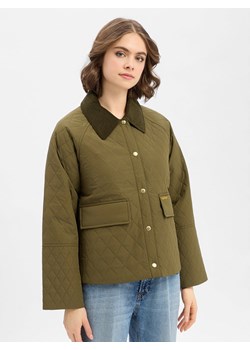 Barbour Damska kurtka pikowana - Kirby Kobiety oliwkowy jednolity ze sklepu vangraaf w kategorii Kurtki damskie - zdjęcie 189395974