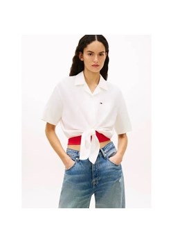 Tommy Jeans Lniana koszula | Cropped Fit ze sklepu Gomez Fashion Store w kategorii Koszule damskie - zdjęcie 189396240