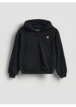 Reserved - Luźna bluza z kapturem - czarny ze sklepu Reserved w kategorii Bluzy dziewczęce - zdjęcie 189397922