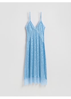 Reserved - Sukienka z wiskozy - jasnoniebieski ze sklepu Reserved w kategorii Sukienki - zdjęcie 189398204