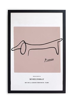 The Wild Hug Druk artystyczny "Picasso Dog" w ramce - 30 x 40 cm ze sklepu Limango Polska w kategorii Obrazy - zdjęcie 189399663