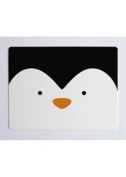The Wild Hug Podkładka "Penguin" w kolorze biało-czarnym na biurko - 55 x 35 cm ze sklepu Limango Polska w kategorii Akcesoria biurowe - zdjęcie 189399742