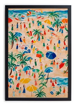Madre Selva Druk artystyczny "Beach days" w ramce - 40 x 30 cm ze sklepu Limango Polska w kategorii Obrazy - zdjęcie 189399774