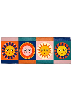 Folkifreckles Dywan "Sun" ze wzorem - 135 x 55 cm ze sklepu Limango Polska w kategorii Tekstylia dziecięce - zdjęcie 189399820