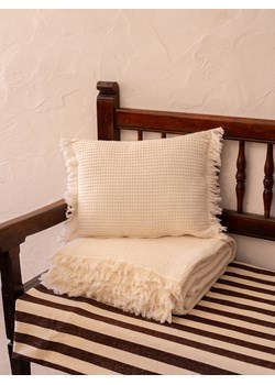 Madre Selva Poduszka "Waffle" w kolorze kremowym - 50 x 50 cm ze sklepu Limango Polska w kategorii Poduszki dekoracyjne - zdjęcie 189399960