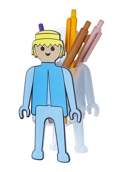 The Wild Hug Pojemnik w kolorze błękitnym na długopisy - 12 x 21 cm ze sklepu Limango Polska w kategorii Akcesoria biurowe - zdjęcie 189400361