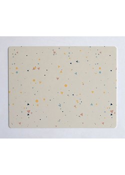 The Wild Hug Podkładka "Tiny Geometry" w kolorze beżowym ze wzorem na biurko - 55 x 35 cm ze sklepu Limango Polska w kategorii Akcesoria biurowe - zdjęcie 189400404