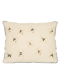 The Wild Hug Poszewka "Happy Family" w kolorze beżowym na poduszkę - 50 x 35 cm ze sklepu Limango Polska w kategorii Poduszki dekoracyjne - zdjęcie 189400513