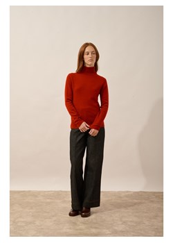 Just Cashmere Kaszmirowy sweter "Ava" w kolorze czerwonym ze sklepu Limango Polska w kategorii Swetry damskie - zdjęcie 189400674