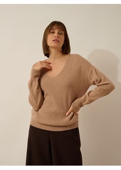 Just Cashmere Kaszmirowy sweter "Birse" w kolorze beżowym ze sklepu Limango Polska w kategorii Swetry damskie - zdjęcie 189400712