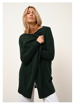 Just Cashmere Kaszmirowy kardigan "Brooke" w kolorze ciemnozielonym ze sklepu Limango Polska w kategorii Swetry damskie - zdjęcie 189400720