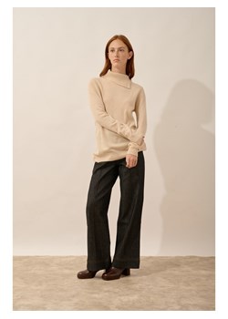 Just Cashmere Kaszmirowy golf "Dundee" w kolorze beżowym ze sklepu Limango Polska w kategorii Swetry damskie - zdjęcie 189400791